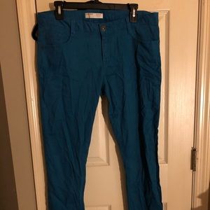 NWOT Teal Green Skinny Jeans